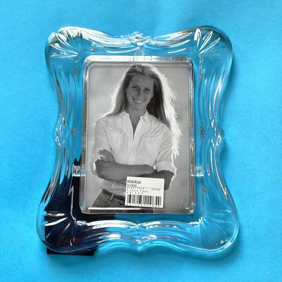 Mikasa Simone Crystal Picture Frame for 4.5 x 6.5 Pic NIB - Picture 3 of 9